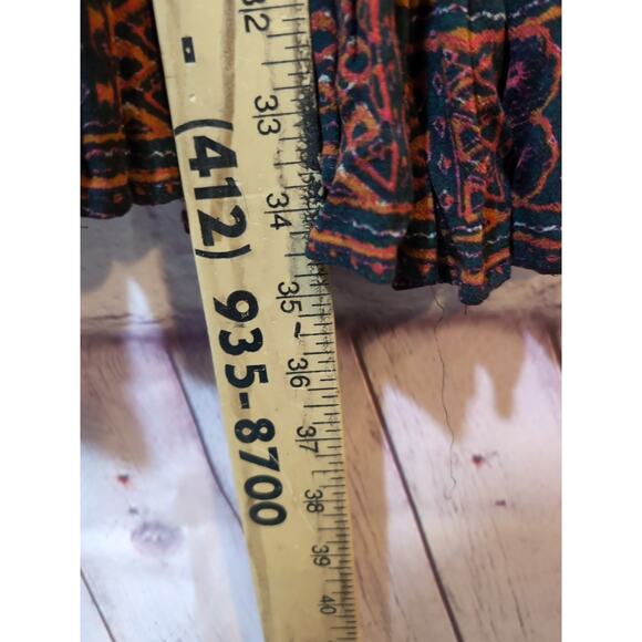 Free People Steal The Sun Teal Blue Print Tunic Dress Halter Neck Size Large - Picture 13 of 13